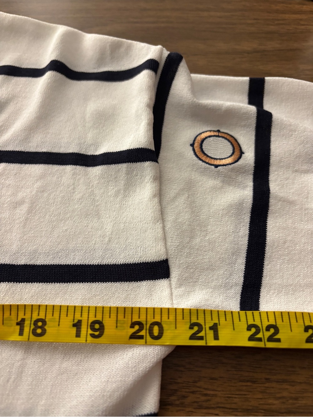 Picadilly Canada Coastal Nautical Striped Knit Sweater Embellished S - Picture 8 of 10